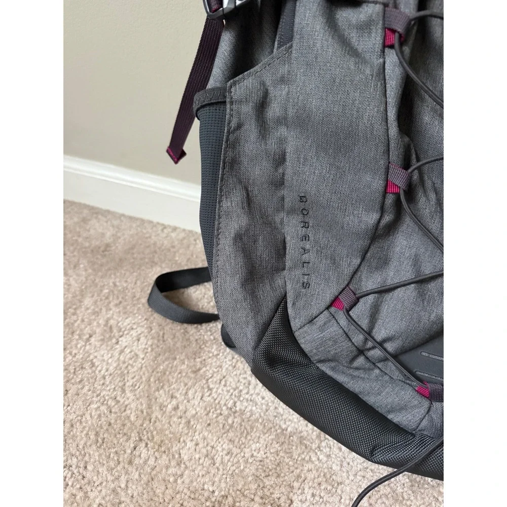 NORTH FACE BACKPACK BOREALIS ZINC GREY HEATHER PLUM